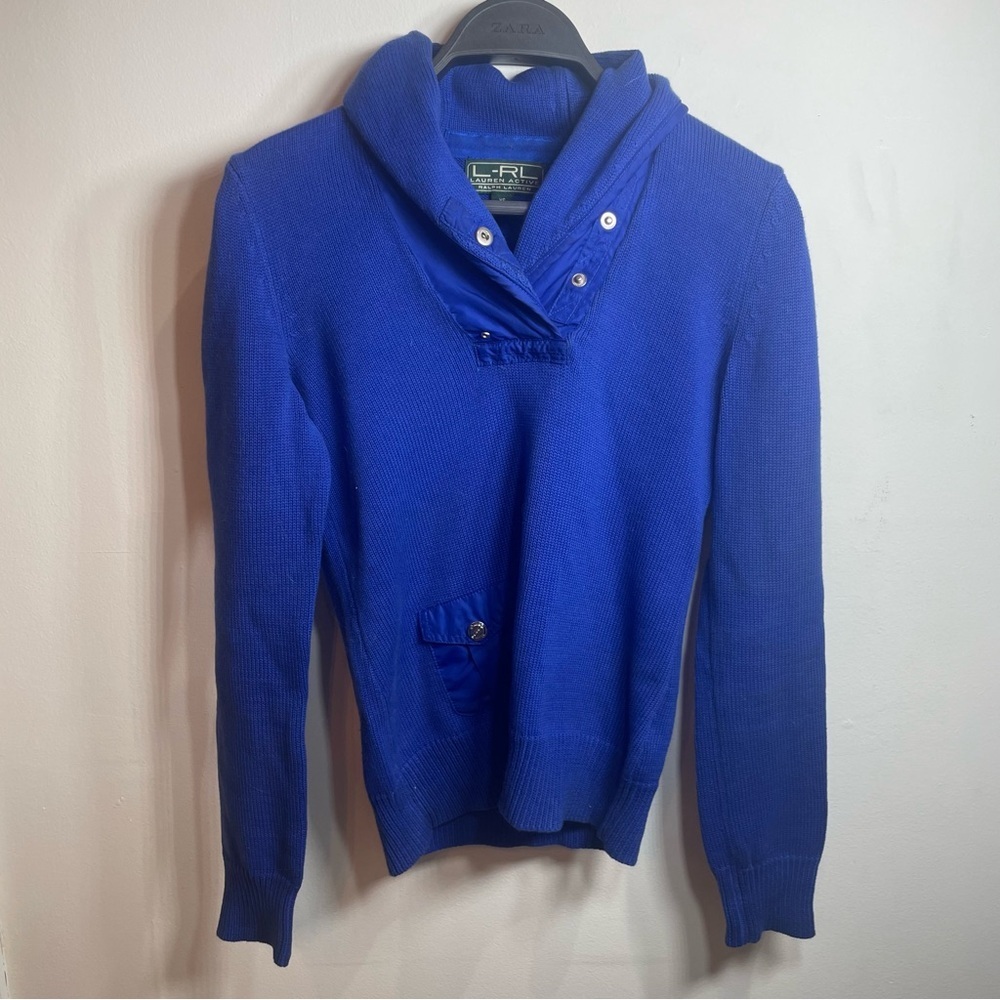 Ralph Lauren Royal Blue Cowl Neck Sweater